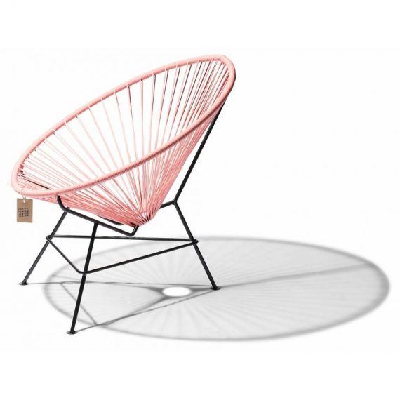 Salmon pink lounge chair Condesa, indoor&outdoor